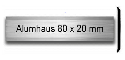 Alumhaus (80 x 20) Briefkastenschild